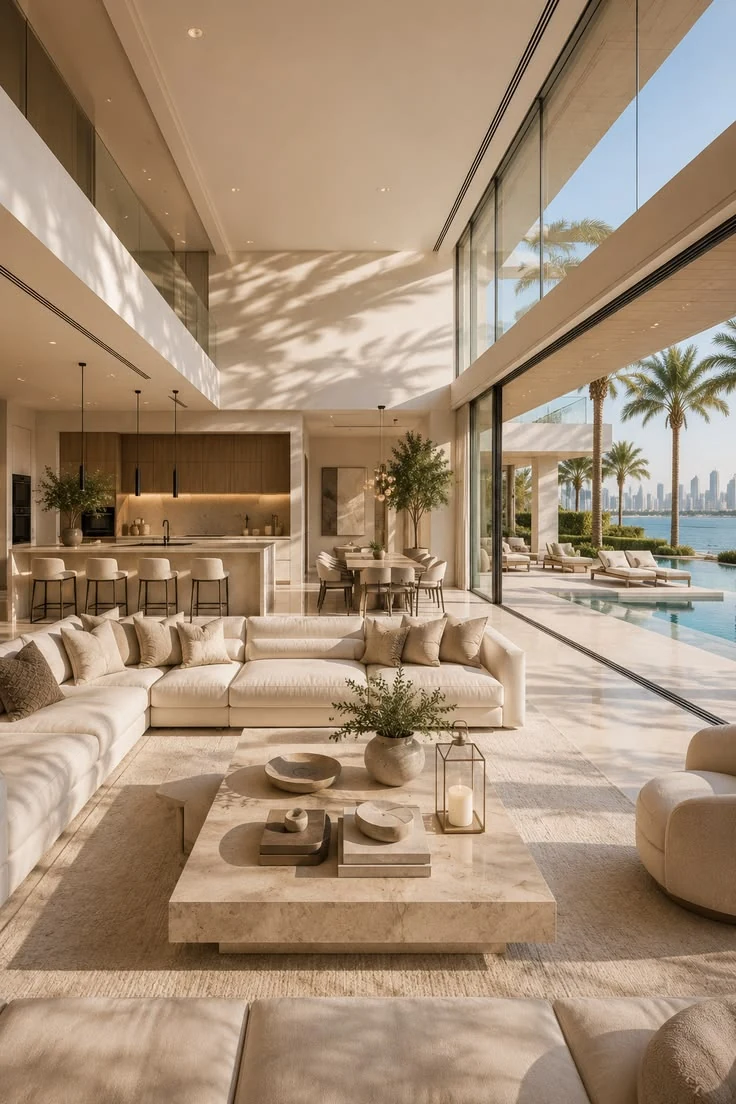 Open living interior