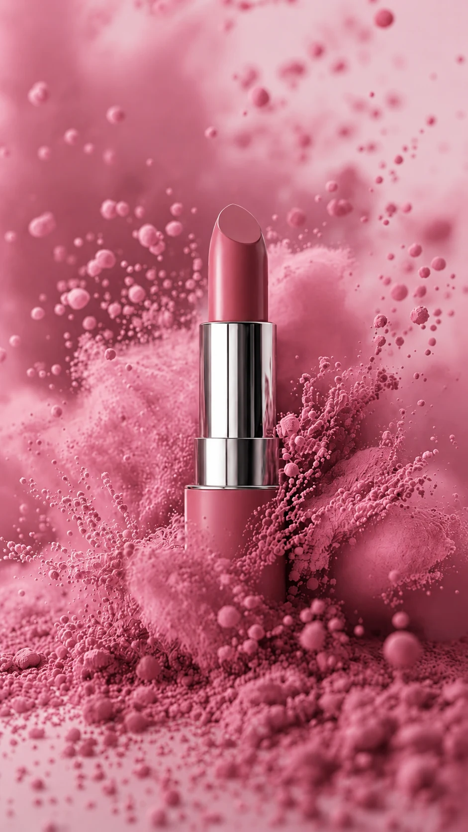 Pink lipstick product study