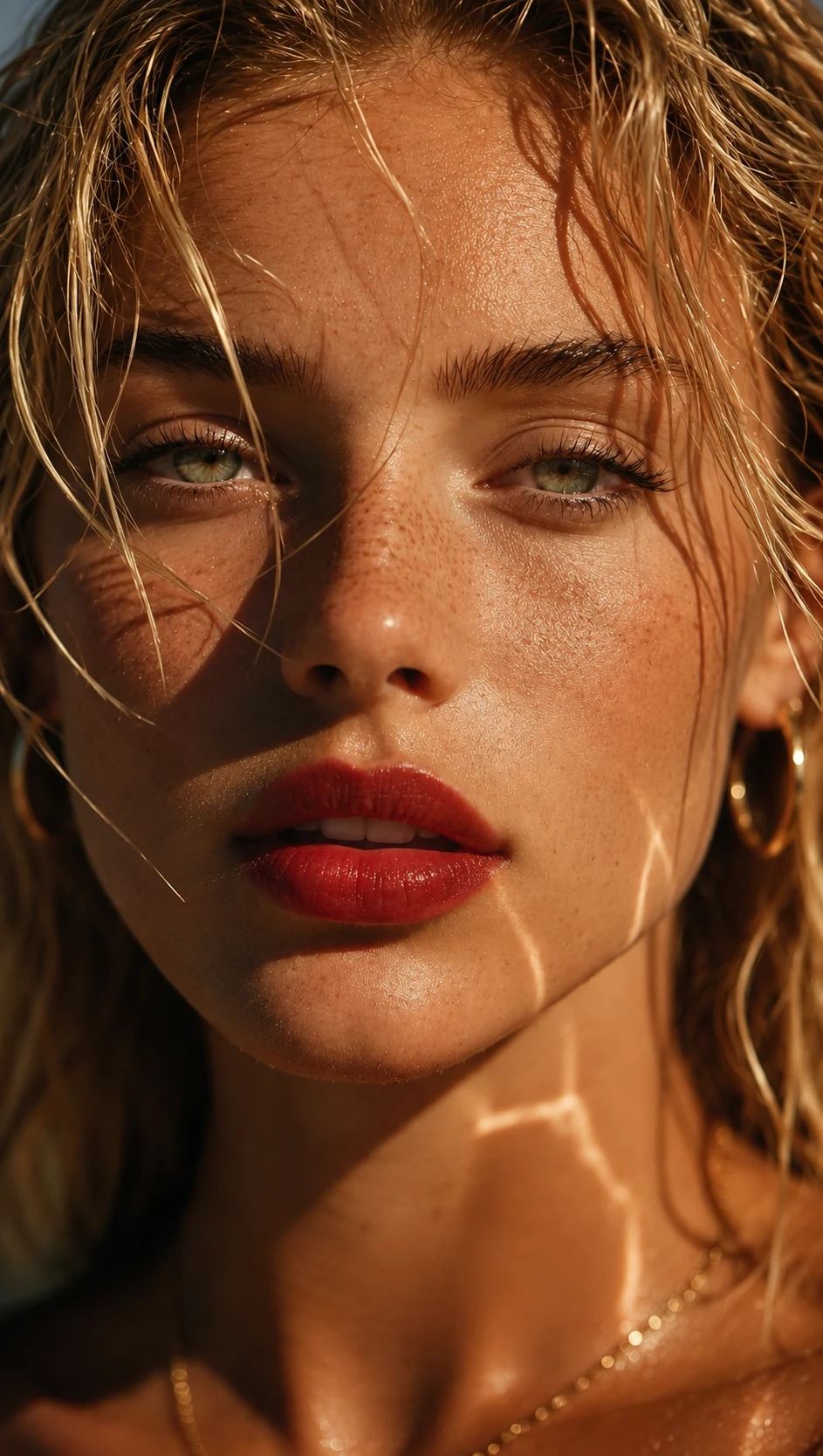 Sunlit beauty portrait
