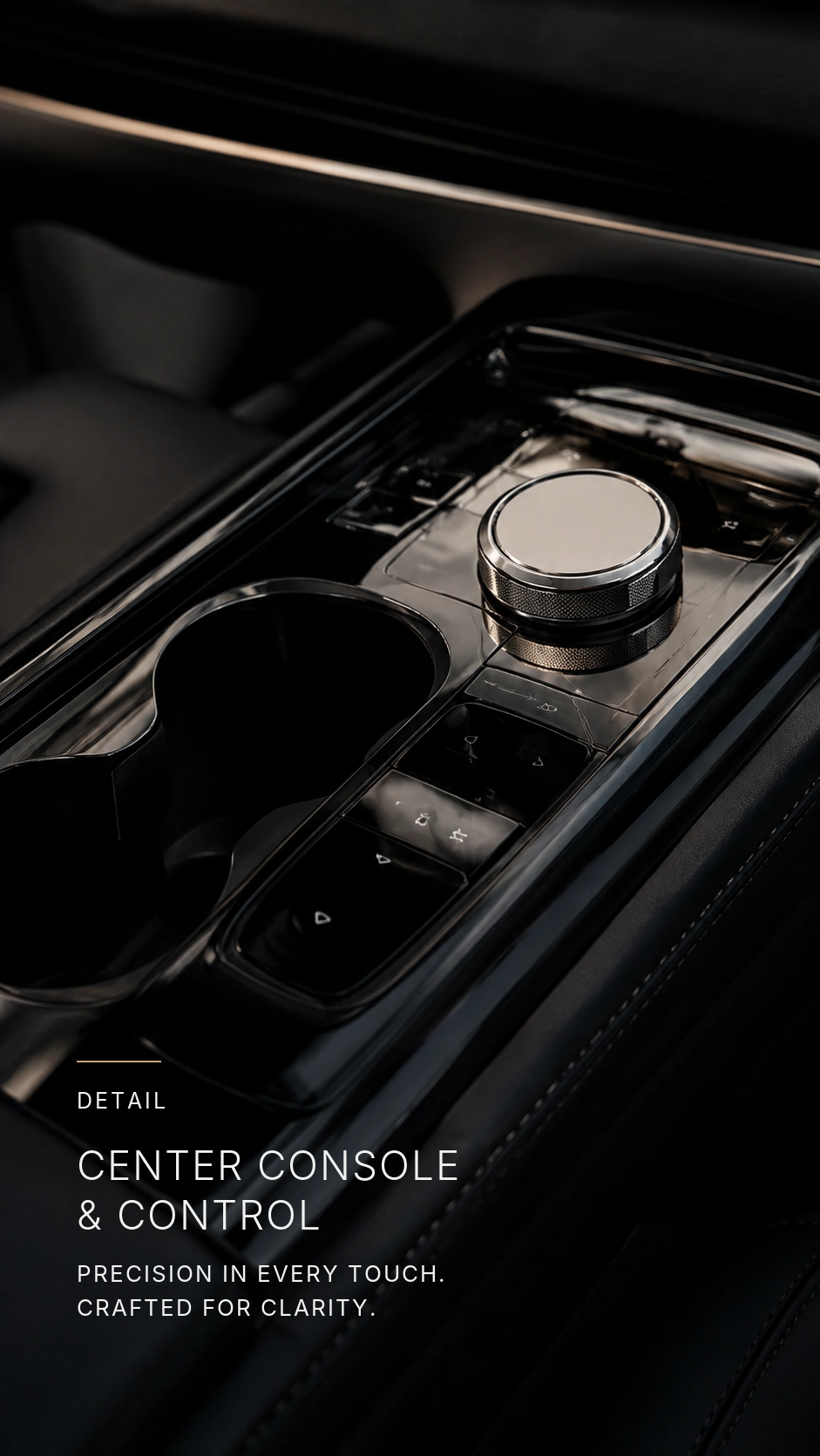 Center console and control