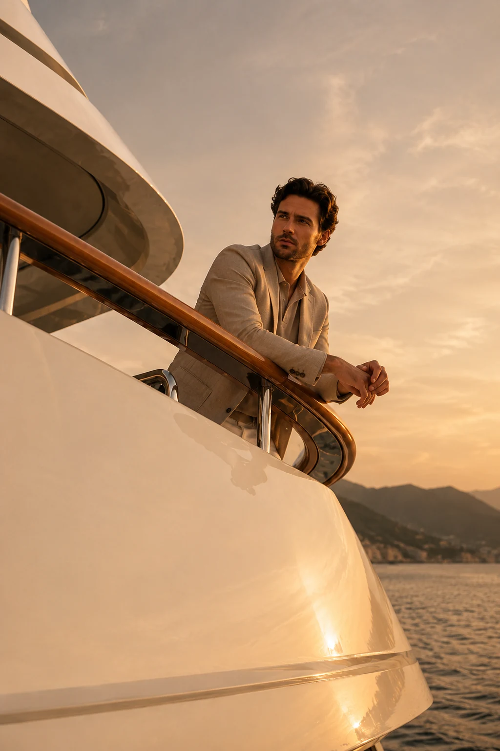 Luxury yacht lifestyle study