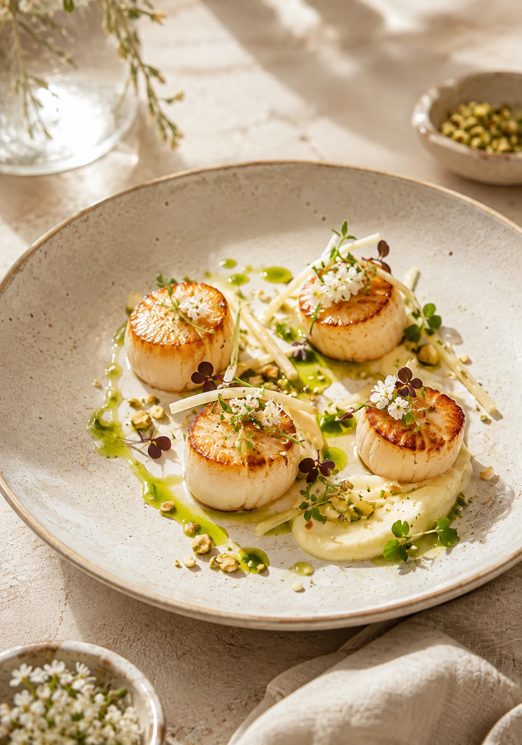 Bright scallop plating