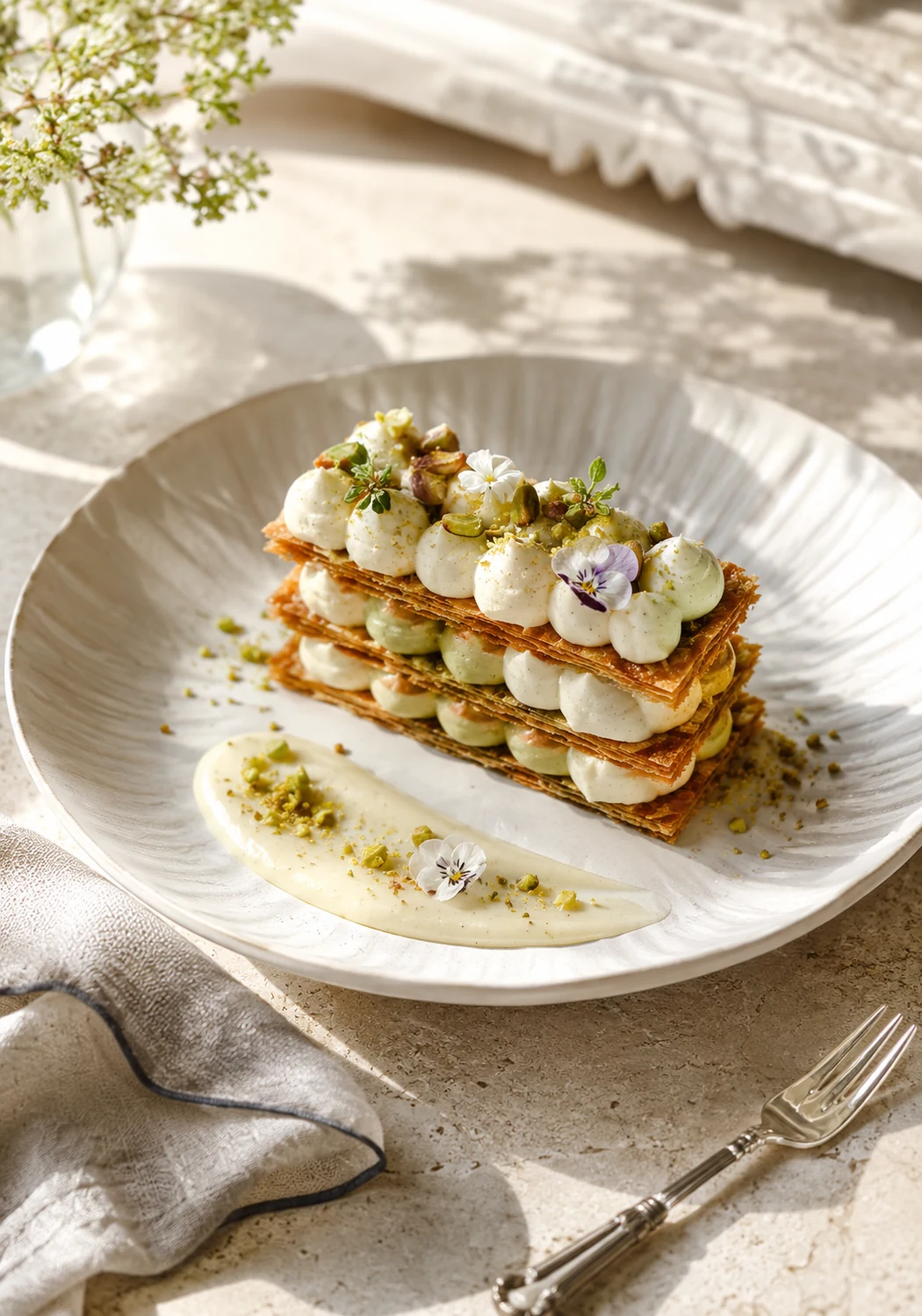 Pistachio pastry